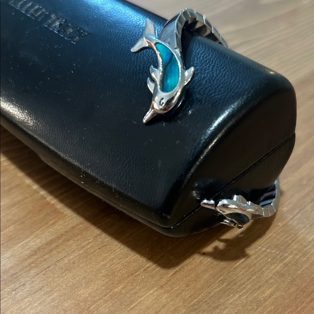 Silver Dolphin bracelet https://posh.mk/OIqlVBVTH1b with Blue Enamel Accent -